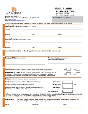 Full Plans Submission Form - Blank Fillable Template | Fill Out, Print ...