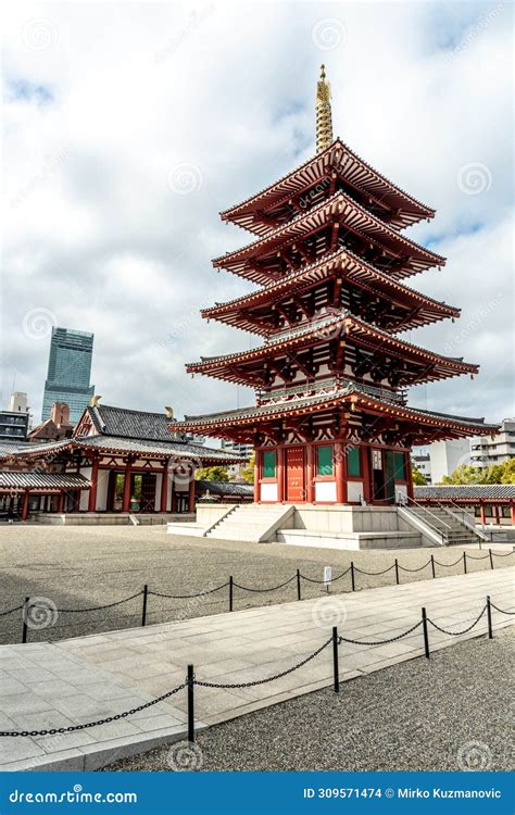 Shitennoji Oldest Buddhist Temple in Japan Founded in 593 by the Prince Shotoku Taishi in Osaka ...