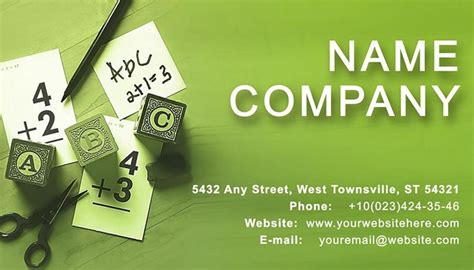 Business Card for Programs 的图像结果