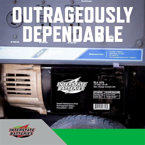 Buy Interstate Batteries 12V 8Ah Battery (SLA1079) Rechargeable Sealed ...