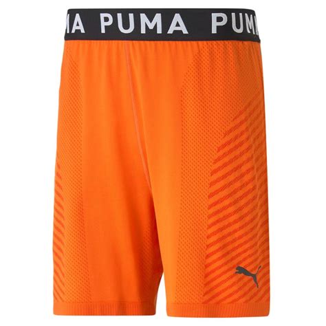 Buy Puma Train Formknit Seamless 7 Inch Mens Orange Shorts Online