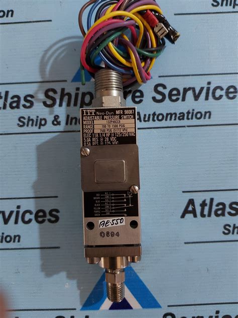 ITT NEO-DYN 132P46CC6 ADJUSTABLE PRESSURE SWITCH – Atlas Shipcare Services