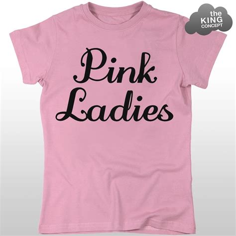 Pink Ladies T-shirt Grease Movie Hen Night Party T Birds Fancy Dress ...
