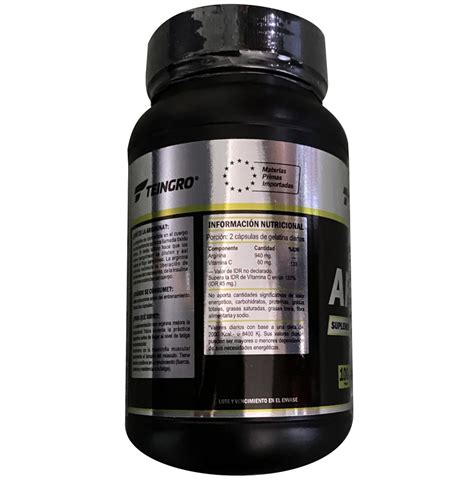 Teingro Suplementos Tiger Line L-Arginina Improves Nitric Oxide Production L-Arginine (120 count)