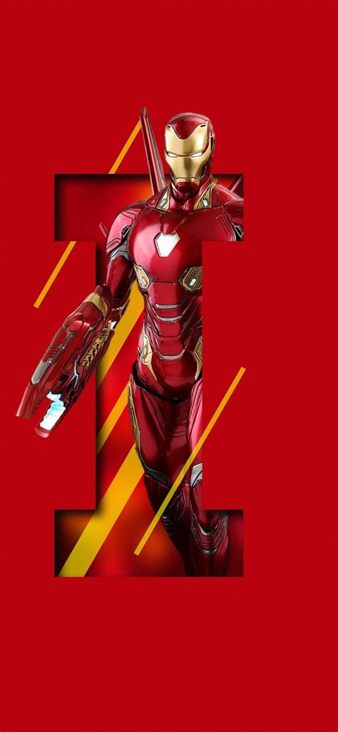Download Letter I Iron Man Iphone Wallpaper | Wallpapers.com