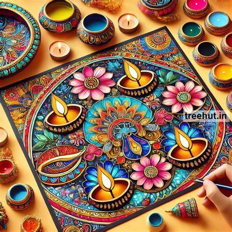 Diwali Stain Glass Painting Ideas