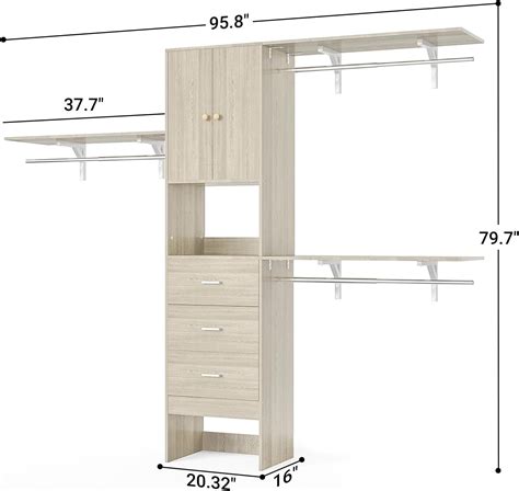 Armocity 96 Inches Closet System with Doors, 8FT India | Ubuy