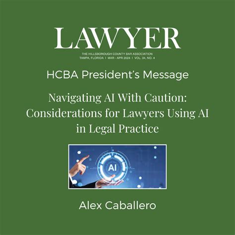 Alex Caballero HCBA President's Message - LAWYER Magazine - Sessums ...