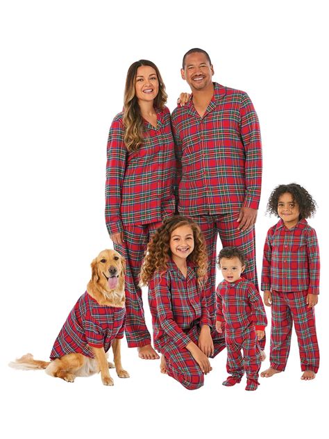 Holiday Time Toddlers' Matching Family Red Flannel Pajamas, 2-Piece ...
