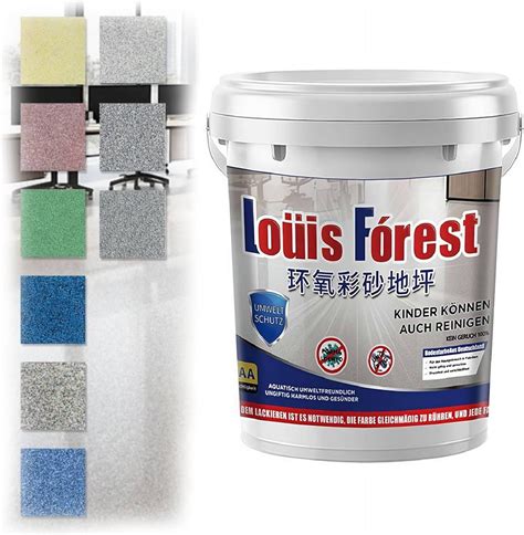 500ml High-Gloss Marble Effect Epoxy Floor Coating, Colored Sand Self ...