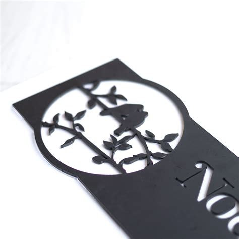 Acrylic House Name Board - Black – Orbiz Creativez
