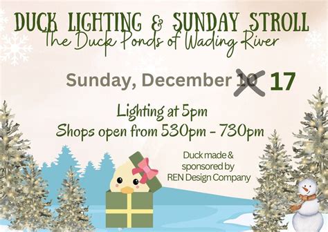 Duck Lighting & Sunday Stroll , Wading River Duck Pond, December 10 ...