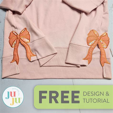 Designs by JuJu | Sewing machine projects, Bow design, Embroidery applique