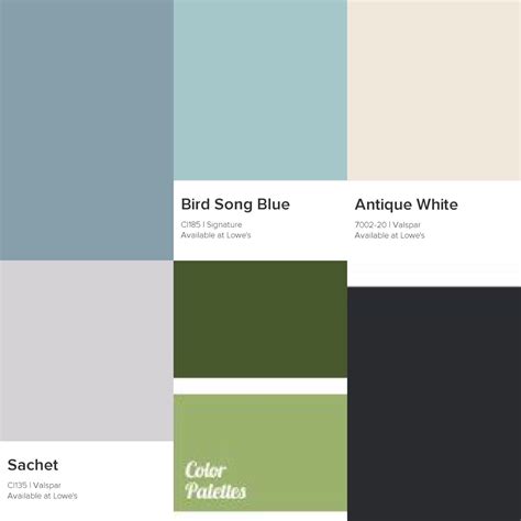 Blue, Black, Gray, White, and Green Color Scheme