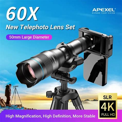 Apexel 60X Hyper-Zoom Lens Extreme Mobile Telephoto – APEXEL INDIA