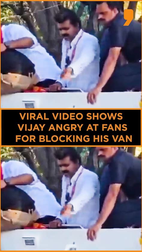Viral video shows TVK chief Vijay angry at fans durring rally | News ...