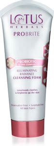 LOTUS Herbals PROBRITE Illuminating Radiance Cleansing Foam Face Wash ...