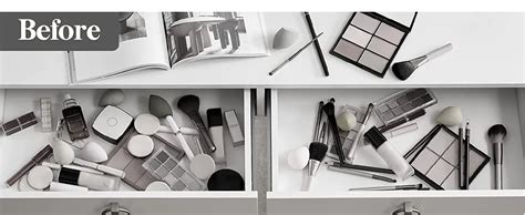 Kesi Desk Drawer Storage Organizer Set, Kitchen and Makeup Dividers ...