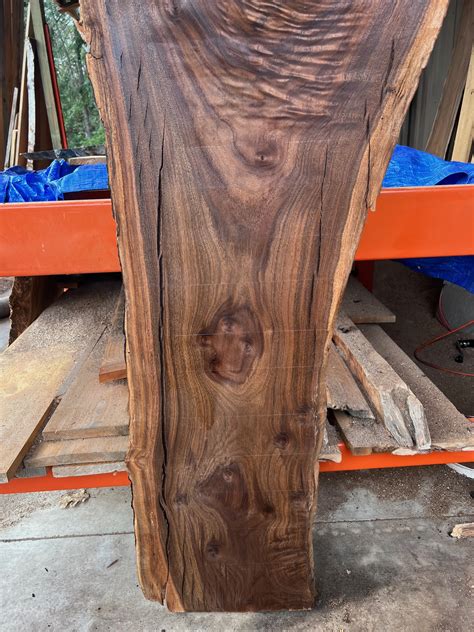 Walnut Wood Slab 73 1/2” x 22” x 1 5/8” - Frison-Logue Hardwoods