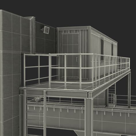 Rail Mounted Gantry Container Crane Orange 3D | 3D Molier International