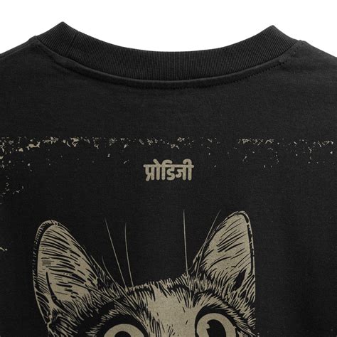 PRDGY Confused Billa Back Print Oversized T-Shirt | PRDGY™