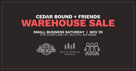 Cedar Bound + Friends Warehouse Sale, 2715 Courtland St, Duluth, MN ...