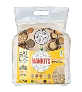 MANKITS Multigrain Flour 5 Kg | Mix Atta | Mewari Swad | Organic ...
