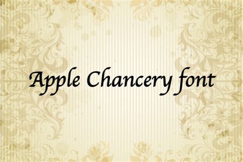 Apple Chancery font - ActionFonts.com