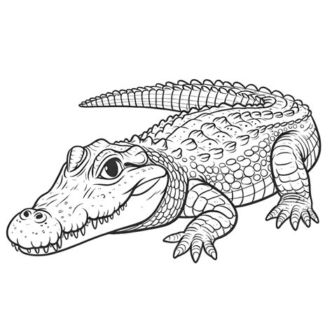 Crocodile Coloring Pages - Coloring Pages Gem