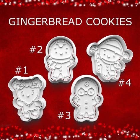 Gingerbread Cookie Cutters ~ Christmas Cookie Cutters ~ Gingerbread Man ...