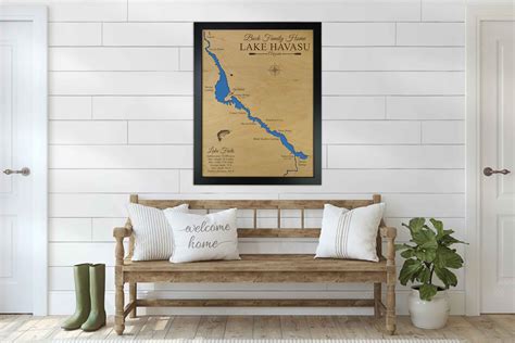 Lake Havasu, Arizona Map by Waypoint Maps | Detailed Lake Guide