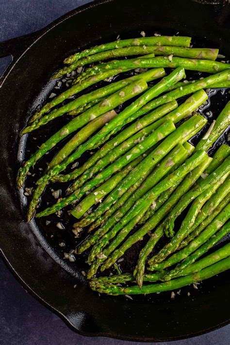 Fry Asparagus In Pan