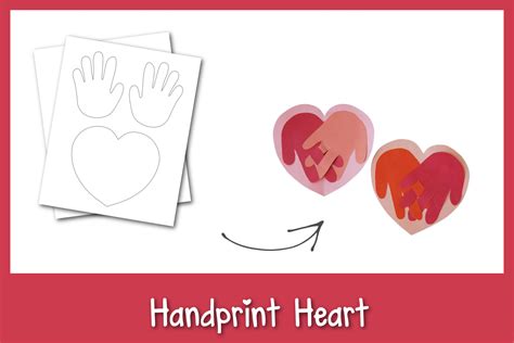 Heart Handprint Craft - Frosting and Glue Easy Desserts and Kid Crafts