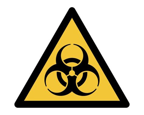 Safety sign Warning; Biological hazard | 300 * 264 mm