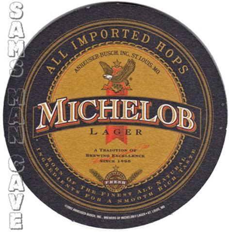Michelob Lager Beer Coaster