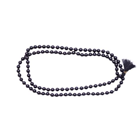 Black Agate/ Hakik Mala – Shiv Kripa Rudraksha