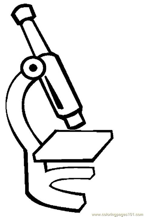 Simple Microscope Coloring Pages