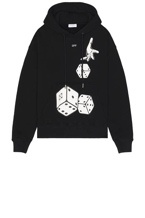 OFF-WHITE Dices Skate Hoodie in Black | FWRD