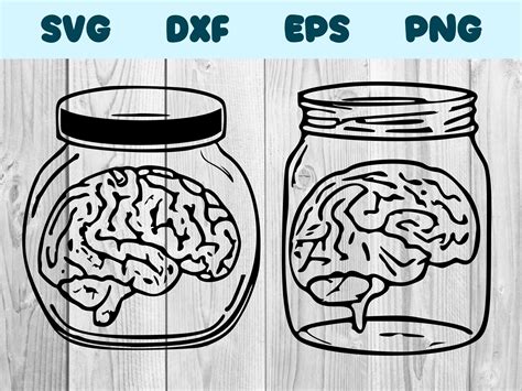 Brain in A Jar Svg Brain in A Jar Png Brain in A Jar Clipart - Etsy UK