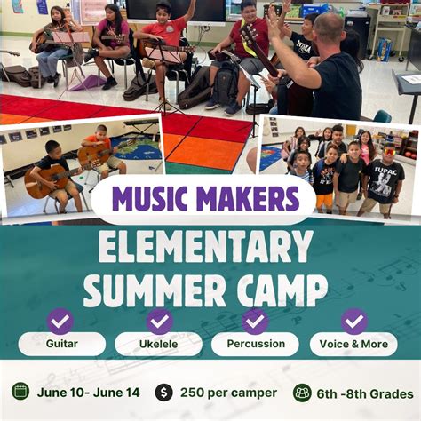 Music Makers Elementary Summer Camp, Eisenhower Middle School, San ...