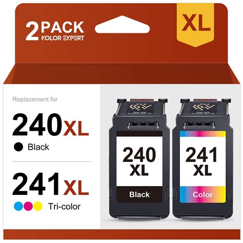 240XL Ink Cartridge for Canon ink 240 and 241 241XL PG-240XL CL-241XL ...