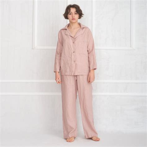 Linen Pyjamas / Linen Sleepwear / Women Pajama Set - Etsy