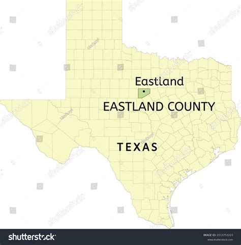 Eastland County City Eastland Location On Stock Vector (Royalty Free ...