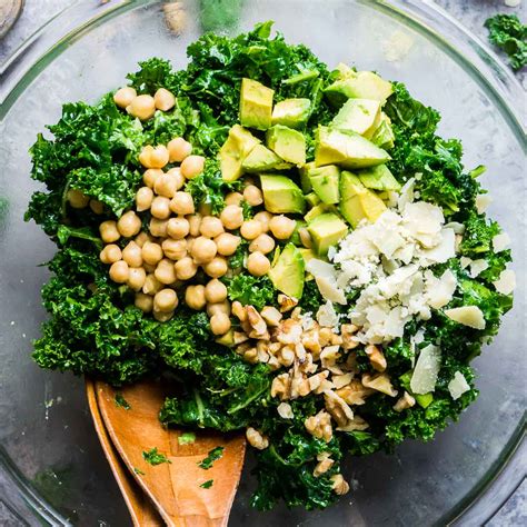 Kale Salad Recipe Massaged Kale Salad (Easy Lemon Dressing) Evolving
