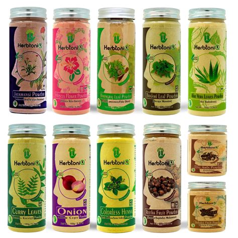 HERBTONIQ Hair Care Regimens Combo Of 11 Products-Jatamansi,Hibiscus ...