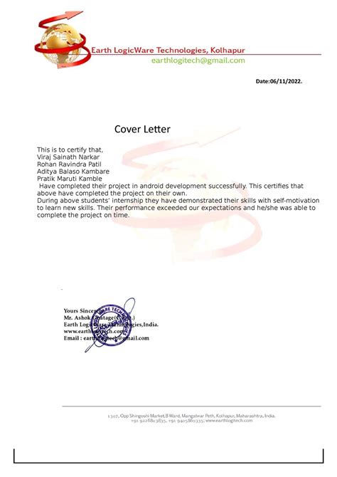 Report OVS - CSE Great - Date:06/11/2022. Cover Letter This is to ...