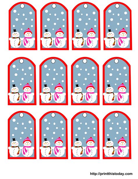 Printable Free Christmas Gift Tags
