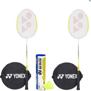 YONEX GR301 Mavis Combo Badminton Kit(2 GR301 Badminton Racquets,1 ...