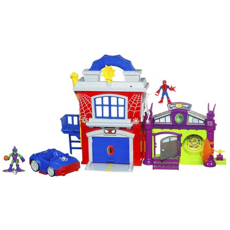 Buy Playskool Super Hero Adventure Crime Fighter Headquarter With ...