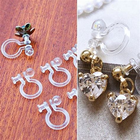 Invisible Clip-on Earring Converters For Non Pierced Ears Jewelry ...